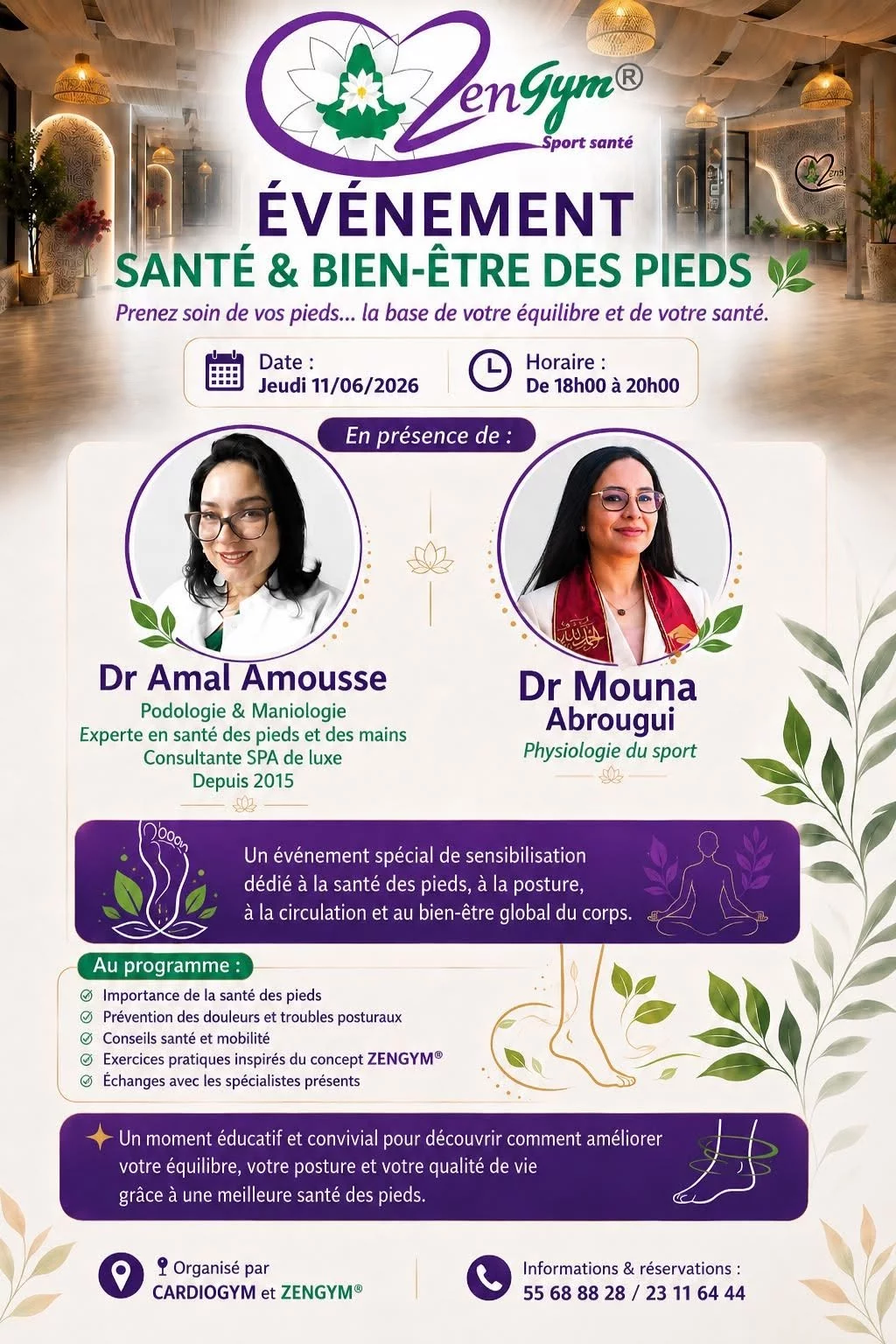 ZenGym Sport Santé organise un événement dédié à la santé et au bien-être des pieds